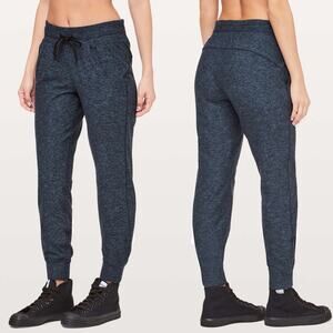 Lululemon Ready To‎ Rulu Pant Updated 29" Heathered True Navy / Black Womens 4